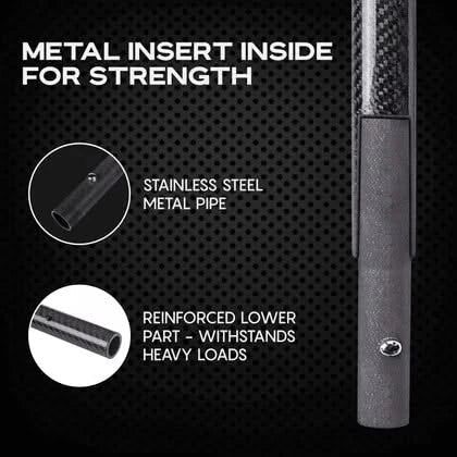 CKG Carbon Fiber Travel Handle - Black