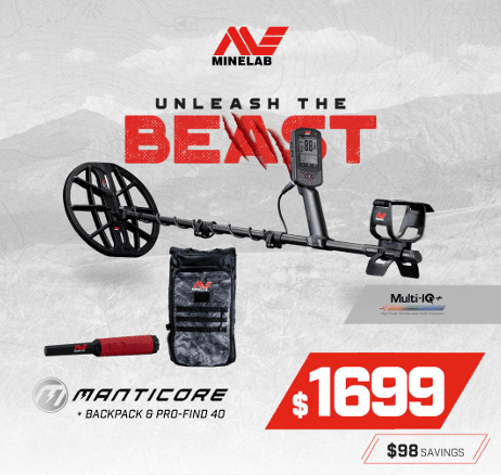 Minelab Manticore with Backpack and Pro - Find 40