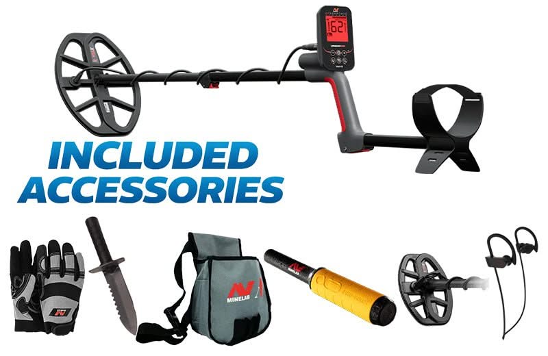 Minelab VANQUISH 560 Pro-Pack Metal Detector with Adventure Pack and P