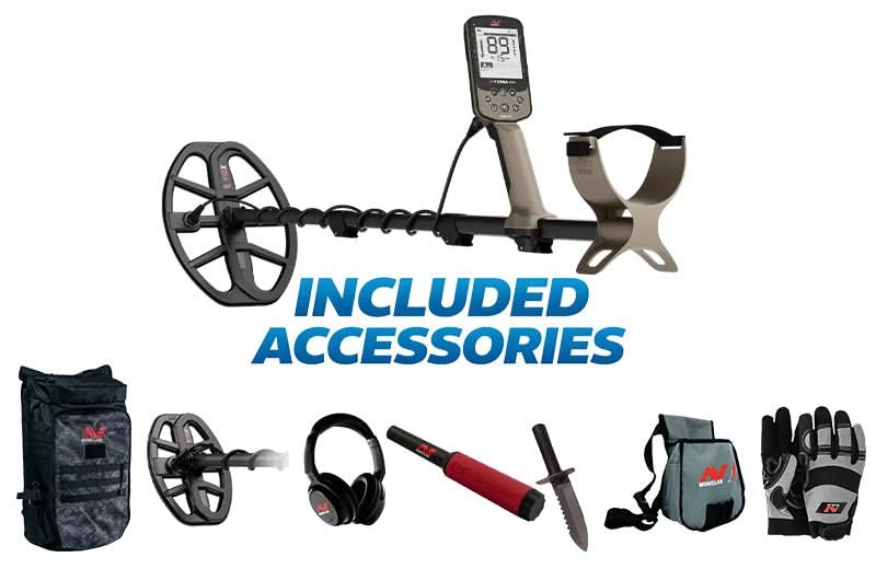 Minelab X - Terra Elite - Expedition Edition - 2 coils + Headphones - Adventure Kit, BackPack, and Pro - Find 40