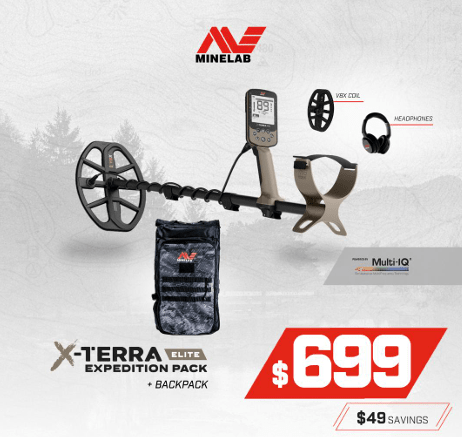 Minelab X - Terra Elite - Expedition Edition - 2 coils + Headphones - Backpack