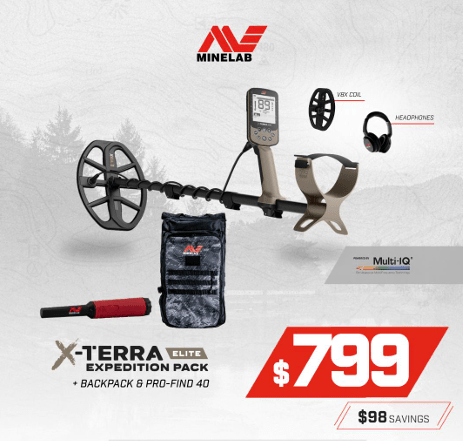 Minelab X - Terra Elite - Expedition Edition - 2 coils + Headphones - Backpack and Pro - Find 40