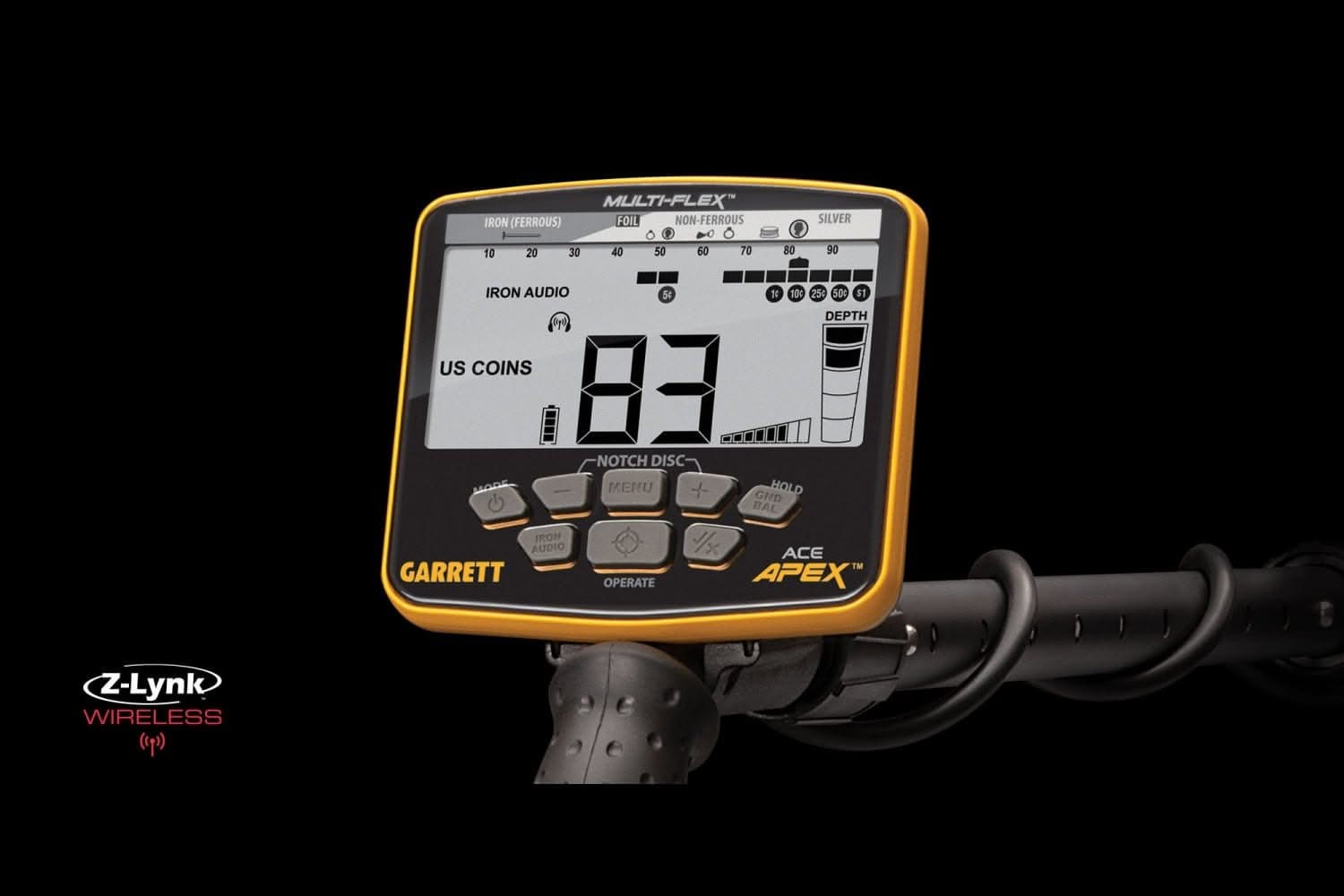 Garrett ACE Apex - 8.5” x 11” Multi-Flex DD Raider coil