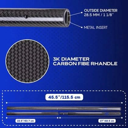 CKG Carbon Fiber Travel Handle - Black