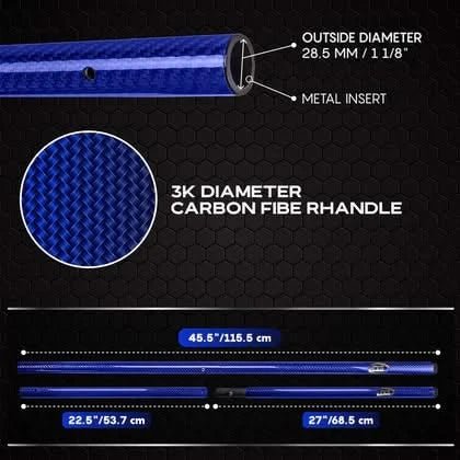 CKG Carbon Fiber Travel Handle - Blue
