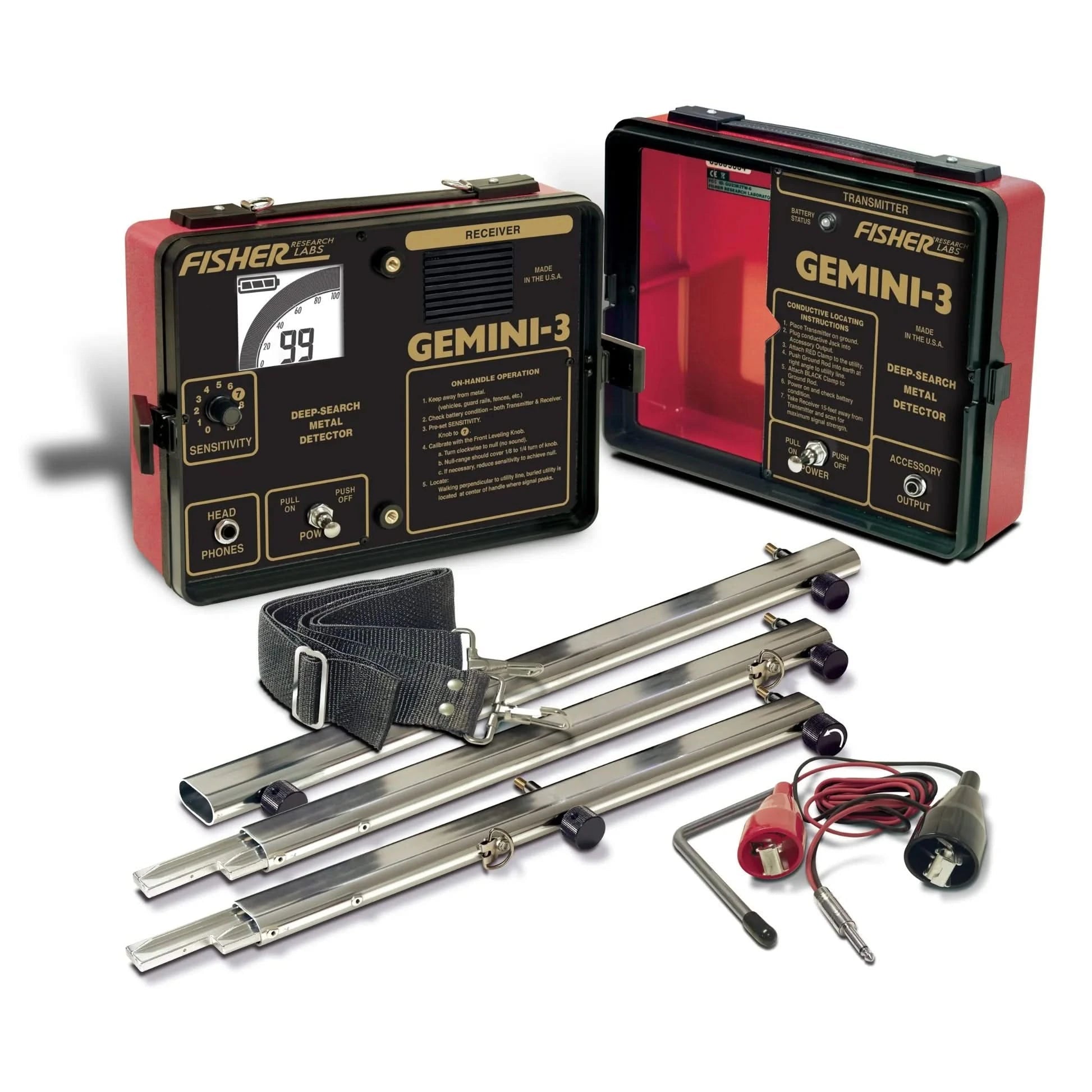 Fihser Gemini 3 - Two Box Metal Detector