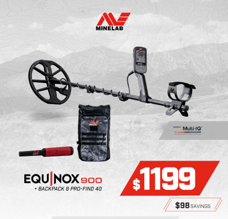 Minelab Equinox 900 with Backpack and Pro - Find 40
