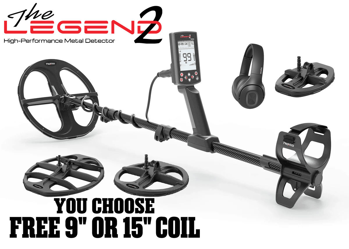 Nokta Legend 2 Metal Detector - 3 Coil Promo